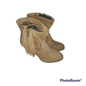 Rampage Fringed Frankie Size 6.5 Booties